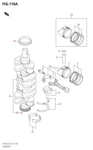 DF115A From 11503F-410001 (E01 E40)  2014 drawing CRANKSHAFT