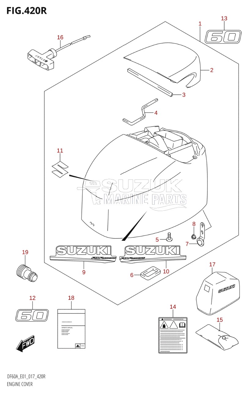 ENGINE COVER (DF60AVT:E01)