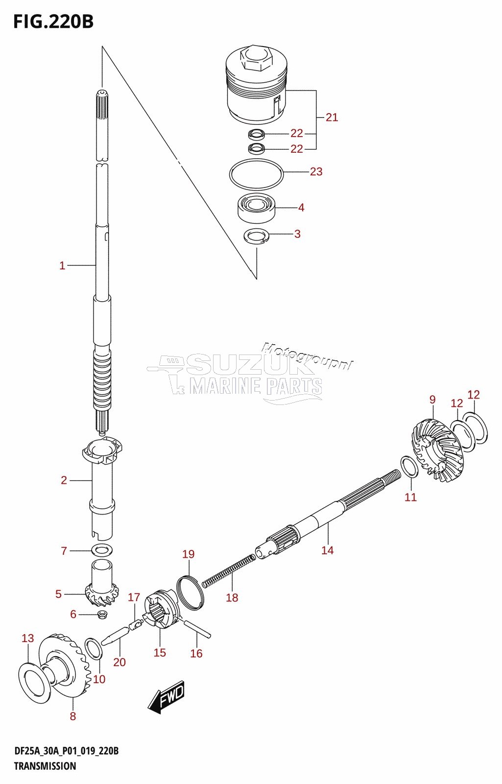 TRANSMISSION (DF30A,DF30AR,DF30AT,DF30ATH)