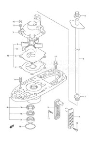 DF 25 drawing Water Pump