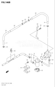 17502Z-310001 (2013) 175hp E01 E40-Gen. Export 1 - Costa Rica (DF175Z) DF175Z drawing FUEL PUMP (DF150T:E40)