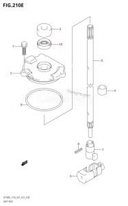 DF115AZ From 11503Z-310001 (E01 E40)  2013 drawing SHIFT ROD (DF115AZ:E01)