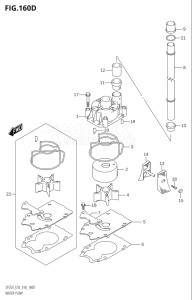 25003Z-810001 (2018) 250hp E03 E40-USA - Costa Rica () DF250Z drawing WATER PUMP (DF250ST)