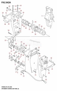 DF200A From 20003F-610001 (E03 E40)  2016 drawing OPT:REMOTE CONTROL ASSY DUAL (2)