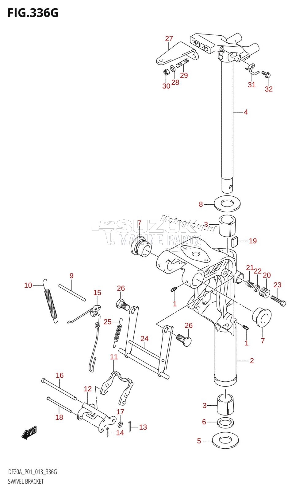 SWIVEL BRACKET (DF20AR:P01)