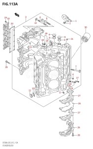 DF250A From 25003P-310001 (E03)  2013 drawing CYLINDER BLOCK