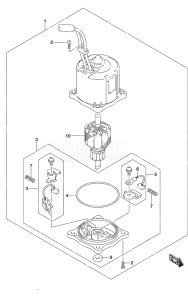 Outboard DF 300B drawing PTT Motor