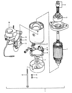 DT40 From 4002-200001 ()  1982 drawing STARTING MOTOR