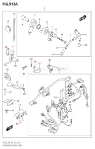 DF30A From 03003F-140001 (P01 P40)  2021 drawing OPT:REMOTE CONTROL PARTS (DF25A,DF30A,DF30AQ)