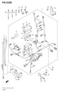 DF150 From 15002F-210001 (E01 E40)  2012 drawing HARNESS (DF150T:E40)