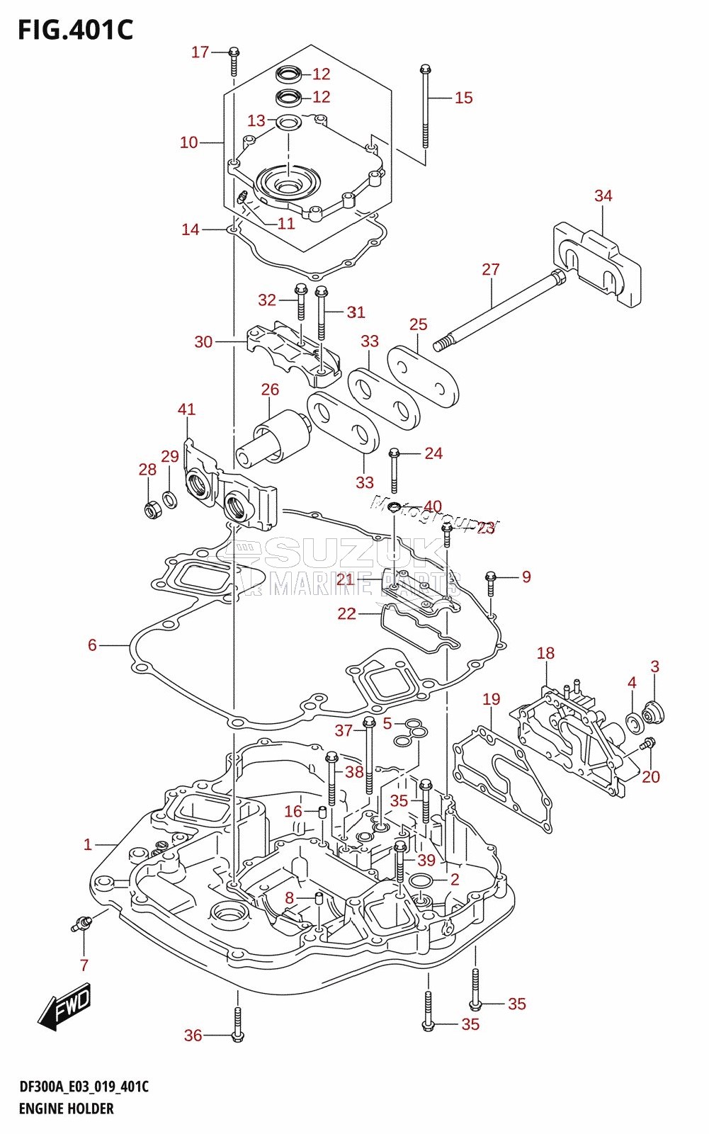 ENGINE HOLDER (DF250A)