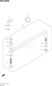 05003F-410001 (2014) 50hp E01-Gen. Export 1 (DF50A  DF50ATH) DF50A drawing DRAG LINK (DF60A:E01)