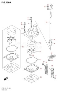 DF50A From 05003F-040001 (E01)  2020 drawing WATER PUMP (DF40A:E01,DF40AST:E34,DF50A:E01)