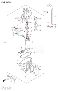 07003F-410001 (2014) 70hp E01 E40-Gen. Export 1 - Costa Rica (DF70A  DF70ATH) DF70A drawing FUEL VAPOR SEPARATOR (DF70ATH:E40)