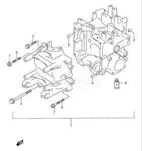 01501F-371001- (2003) 15hp - (DF15(A,R,AR)S K3) DF15(A,R,A)S drawing CYLINDER BLOCK