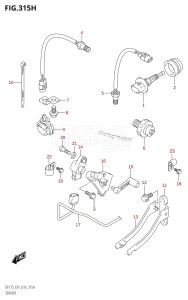 DF175TG From 17502F-610001 (E01 E40)  2016 drawing SENSOR (DF150ZG:E40)