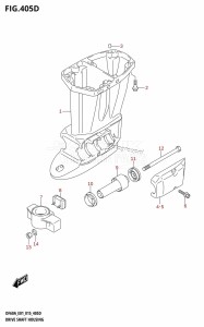 DF50A From 05003F-510001 (E01)  2015 drawing DRIVE SHAFT HOUSING (DF40AST:E34)