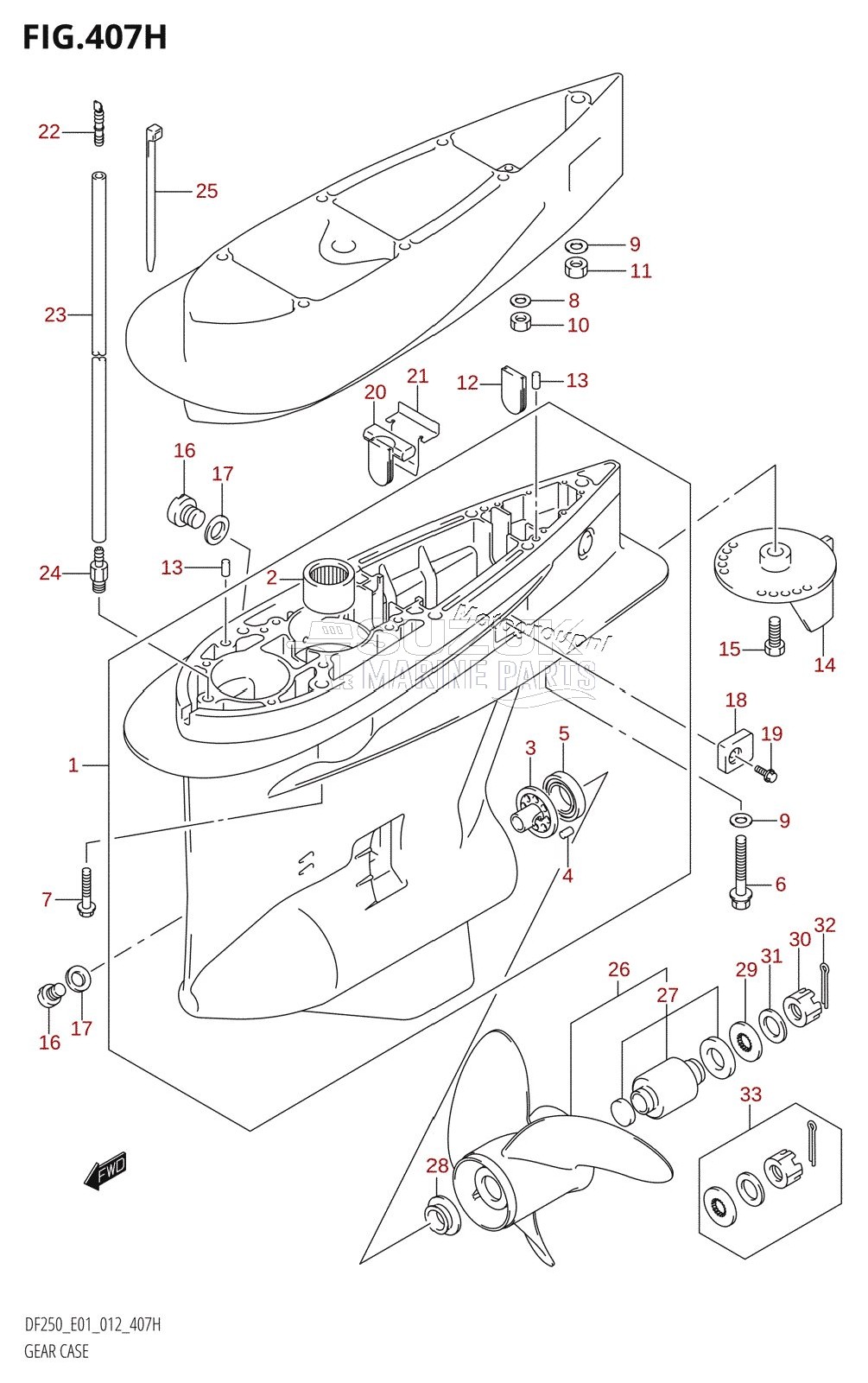 GEAR CASE (DF225Z:E40)