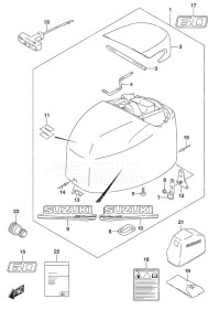 DF 60A drawing Engine Cover High Thrust