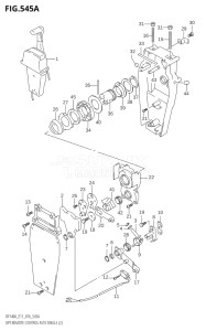 11503F-610001 (2016) 115hp E01 E03 E11 E40-Gen. Export1 and 2 USA (DF115AT) DF115A drawing OPT:REMOTE CONTROL ASSY SINGLE (2)