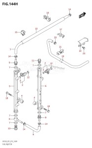 DF200Z From 20002Z-510001 (E01 E40)  2015 drawing FUEL INJECTOR (DF225Z:E40)