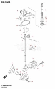 DF250AP From 25003P-910001 (E03)  2019 drawing CLUTCH ROD (DF300A)