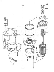 Outboard DT 55 drawing Starting Motor