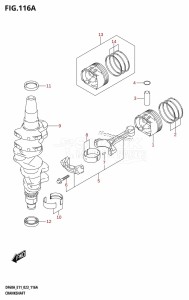 DF40A From 04005F-040001 (E34-Italy)  2020 drawing CRANKSHAFT