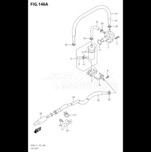 09003F-140001 (2021) 90hp E11 E40-Gen. Export 1-and 2 (DF90ATH    DF90AWQH  DF90AWQH   DF90AWQH    DF90AWQH) DF90A drawing FUEL PUMP (SEE NOTE)