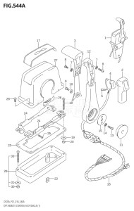 01504F-610001 (2016) 15hp P01-Gen. Export 1 (DF15A  DF15AR  DF15AT  DF15ATH) DF15A drawing OPT:REMOTE CONTROL ASSY SINGLE (1) (DF9.9B:P01)