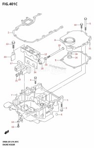 DF60A From 06003F-410001 (E01 E40)  2014 drawing ENGINE HOLDER (DF40ATH:E01)