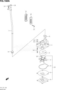 02503F-110001 (2011) 25hp E03-USA (DF25  DF25R) DF25 drawing WATER PUMP