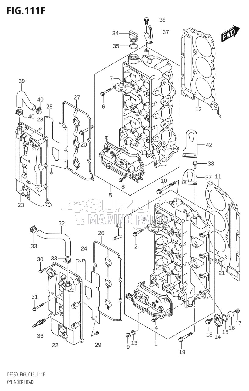 CYLINDER HEAD (DF250Z:E03)