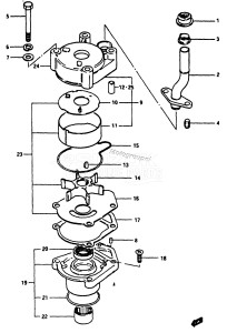 DT115 From 11502-011001 ()  1990 drawing WATER PUMP