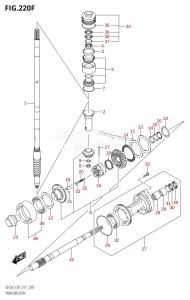 DF225Z From 22503Z-710001 (E03)  2017 drawing TRANSMISSION (DF250Z:E03)