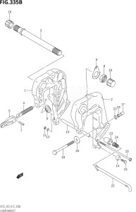 02503F-310001 (2013) 25hp E03-USA (DF25  DF25Q  DF25R) DF25 drawing CLAMP BRACKET (DF25R:E03)