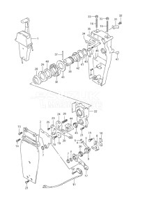 Outboard DF 70 drawing Top Mount Single (2) (2005-2008)