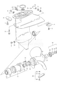 DF 9.9 drawing Gear Case