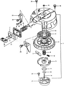 DT35 From 4001-100001 ()  1988 drawing STARTER (MODEL G, J)