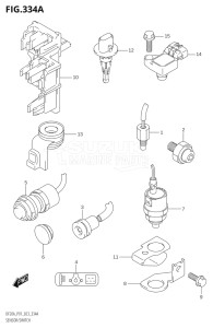 02002F-040001 (2020) 20hp P03 E03-USA (DF20A  DF20A   DF20A    DF20AT  DF20AT   DF20AT    DF20ATH  DF20ATH   DF20ATH) DF20A drawing SENSOR / SWITCH ((DF9.9B,DF15A,DF20A):P01)