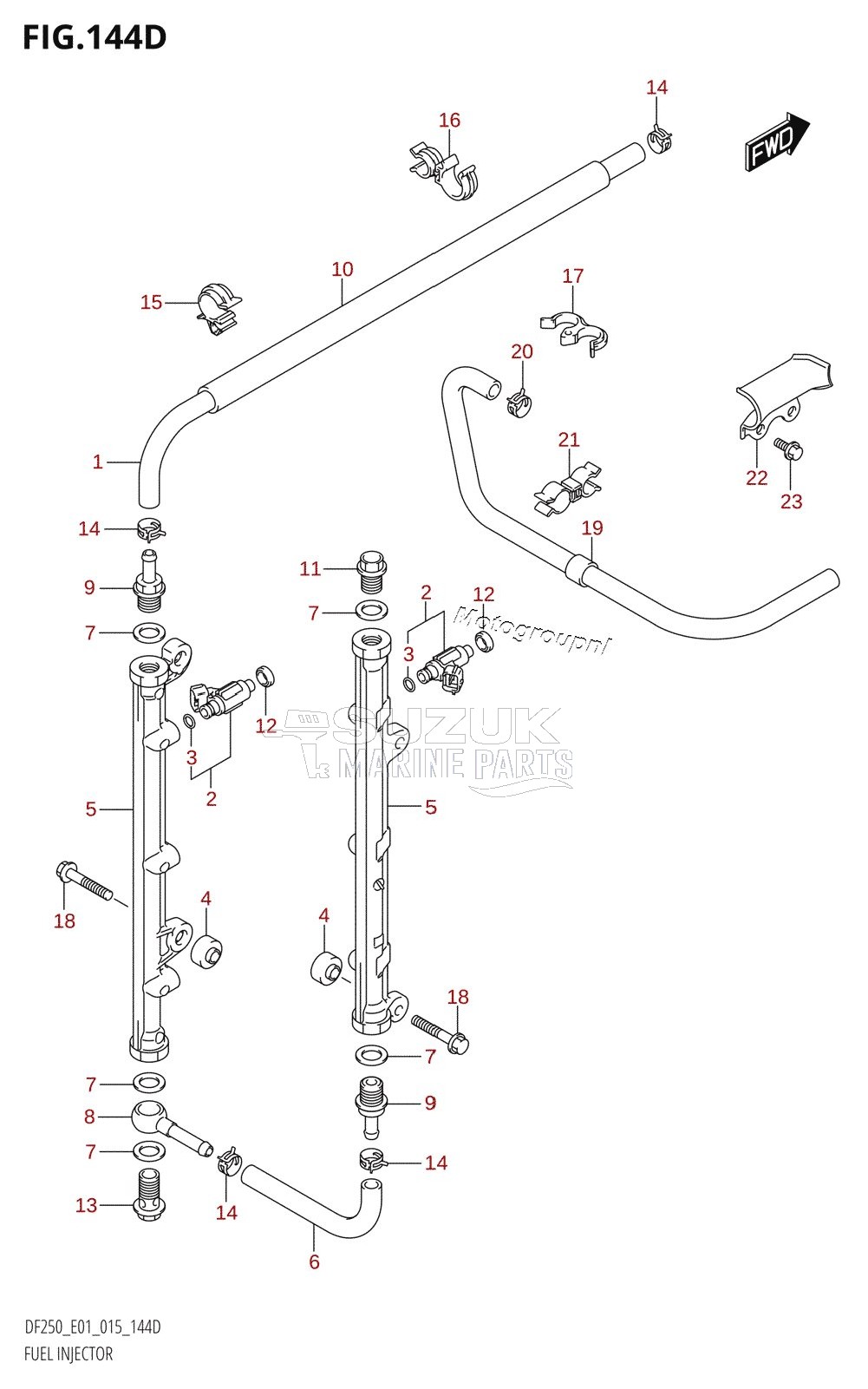 FUEL INJECTOR (DF200Z:E40)