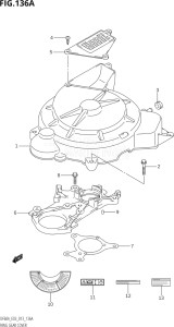 05003F-310001 (2013) 50hp E03-USA (DF50A) DF50A drawing RING GEAR COVER