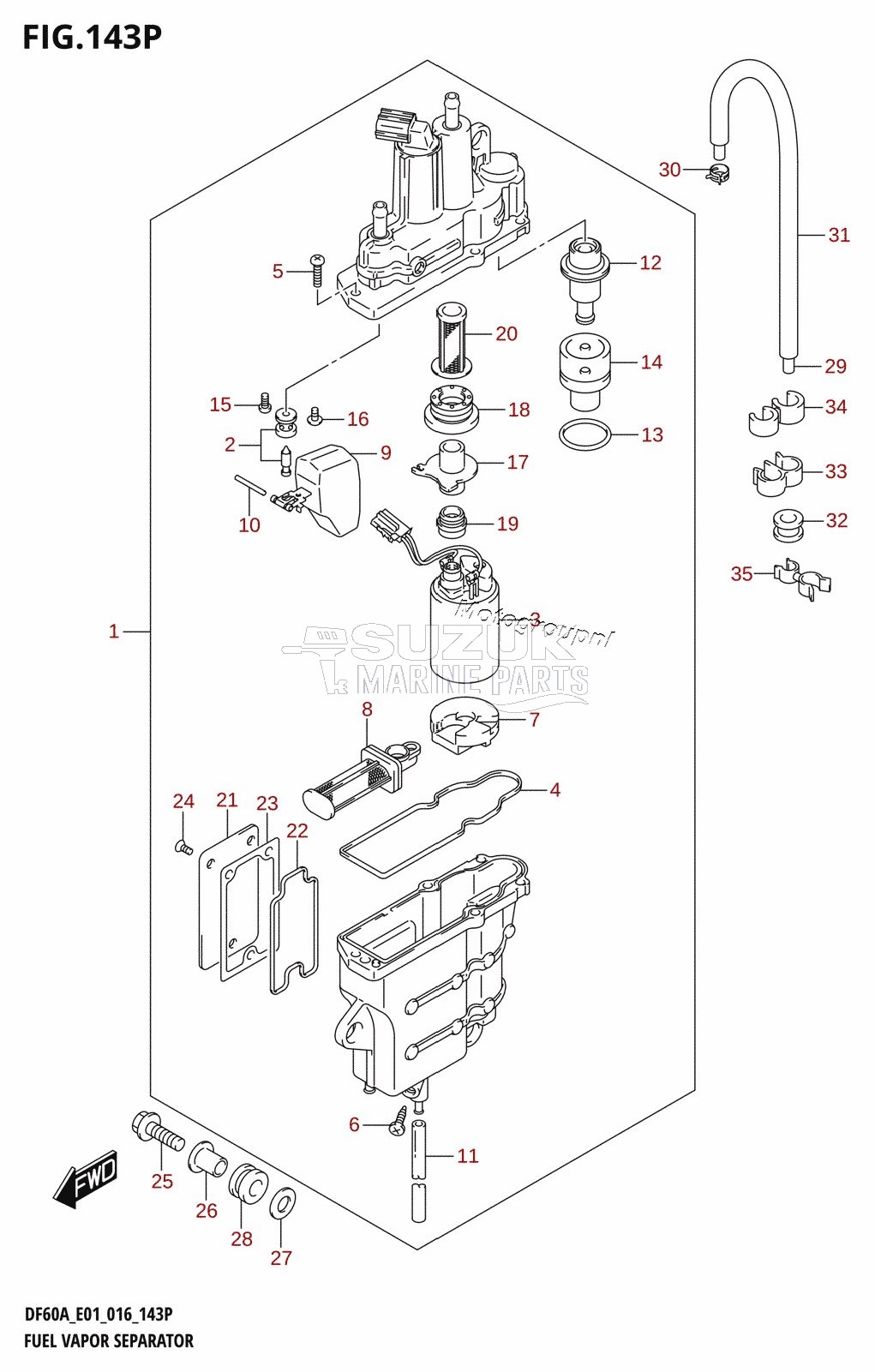 FUEL VAPOR SEPARATOR (DF50AVTH:E01)