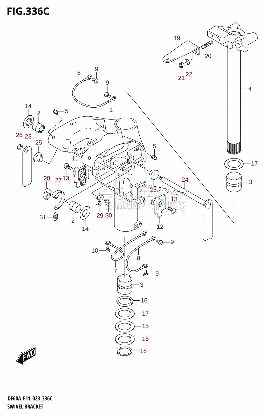 SWIVEL BRACKET (DF40AST)