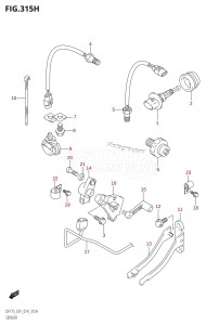 DF175T From 17502F-410001 (E01 E40)  2014 drawing SENSOR (DF150ZG:E40)