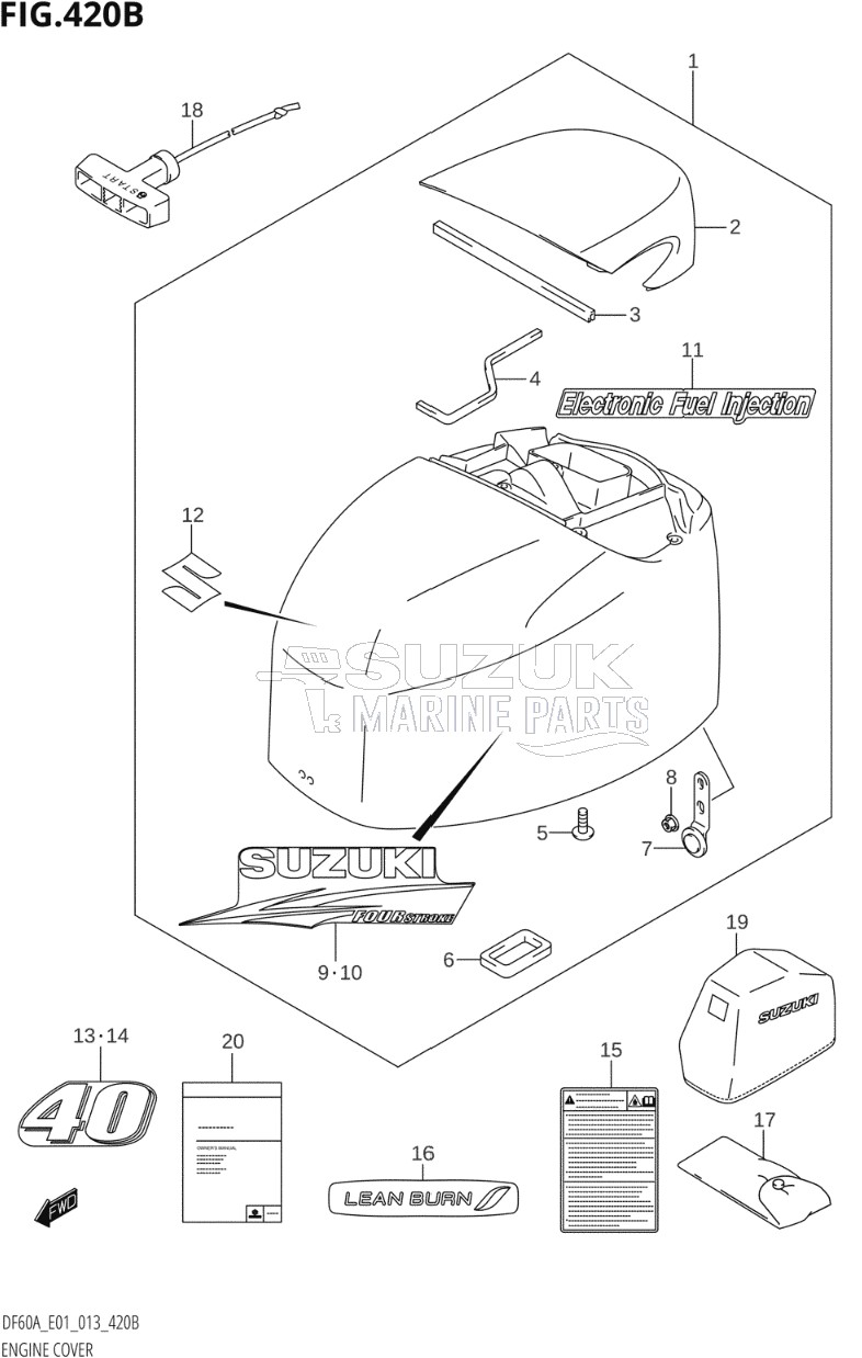 ENGINE COVER (DF40AQH:E01)