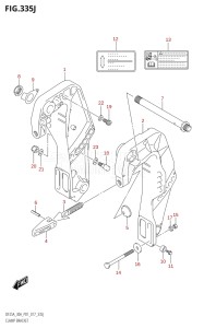 02504F-710001 (2017) 25hp P01-Gen. Export 1 (DF25A  DF25AR  DF25AT  DF25ATH) DF25A drawing CLAMP BRACKET (DF30AQ:P01)