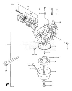 DT9.9 From 00993-651001 ()  1996 drawing CARBURETOR (DT9.9 /​ 15)