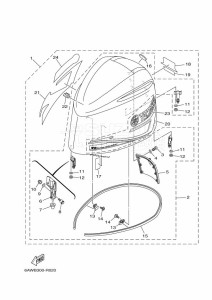 F350AETX drawing FAIRING-UPPER