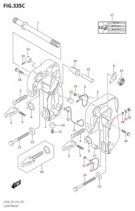 DF20A From 02002F-410001 (P01)  2014 drawing CLAMP BRACKET (DF9.9BT:P01)